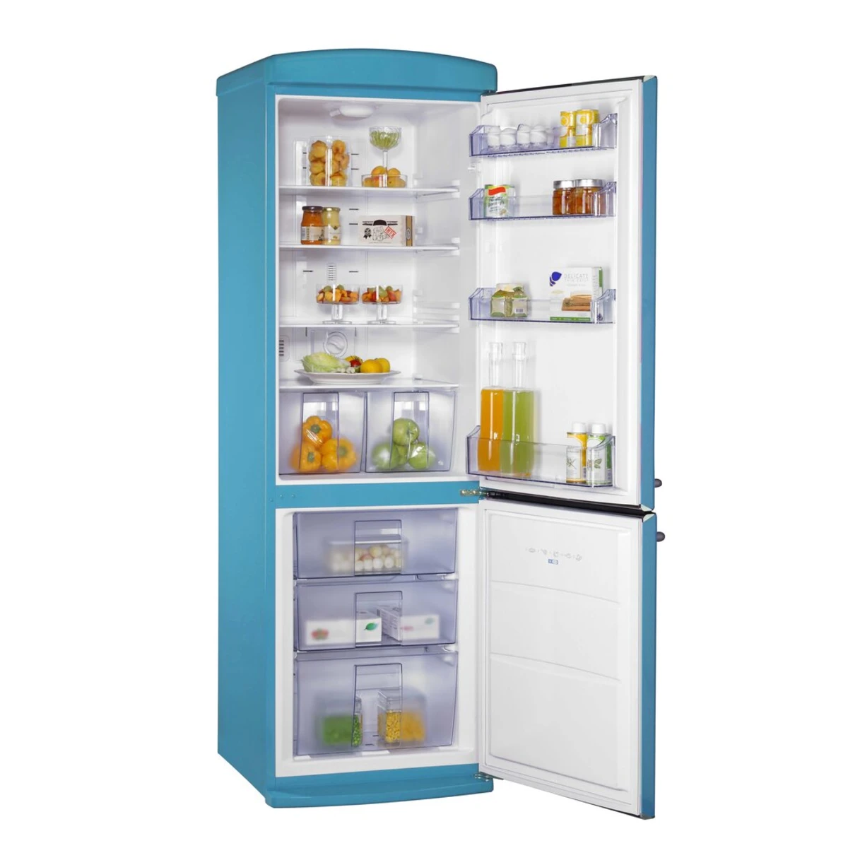 Vestel  Semi-Dry Frost Refrigerator RN480 BB A+ RETRO