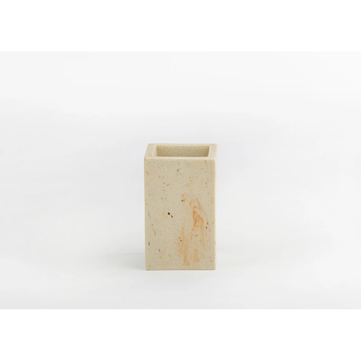 Manamo Fiona Toothpaste Dispenser Polyresin Stone Color  6.6x6.6x10.4 cm