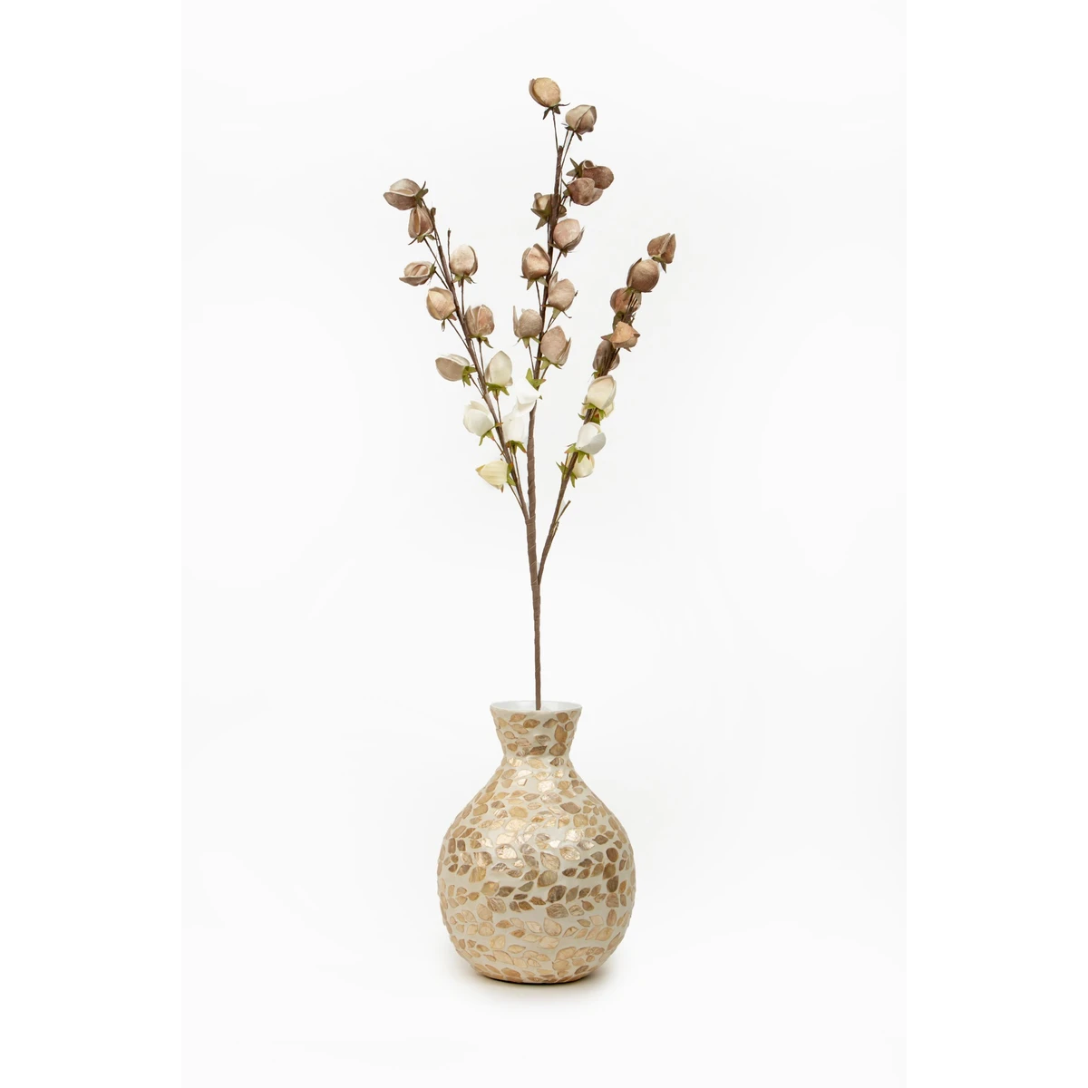 Manamo Rose Bud Artificial Flower  Mink  118 cm