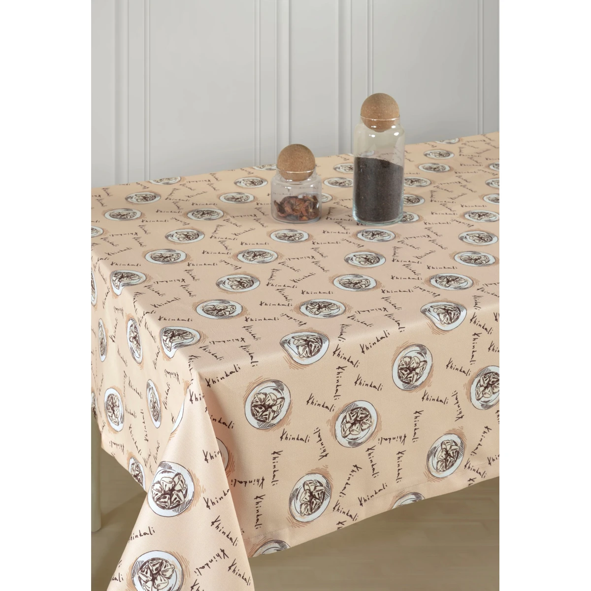 Manamo Khinkali Table Cloth Digital Print Polyester  140x250 cm
