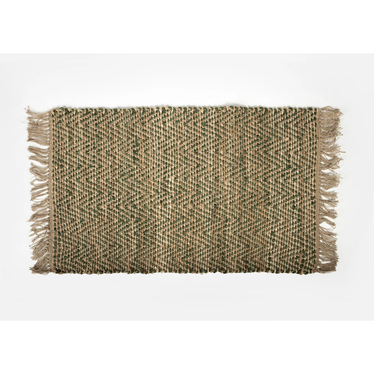Manamo Caly Carpet Jute Denim Natural/Green 80x130 cm