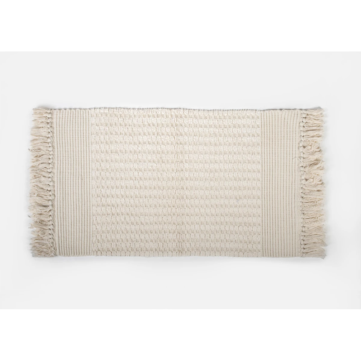 Manamo Pretty Bath Mat Cotton Hand Woven Ecru 50x80 cm