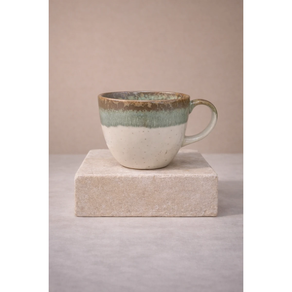 Manamo Luna Nescafe Mug Ceramiic Green  210 cc