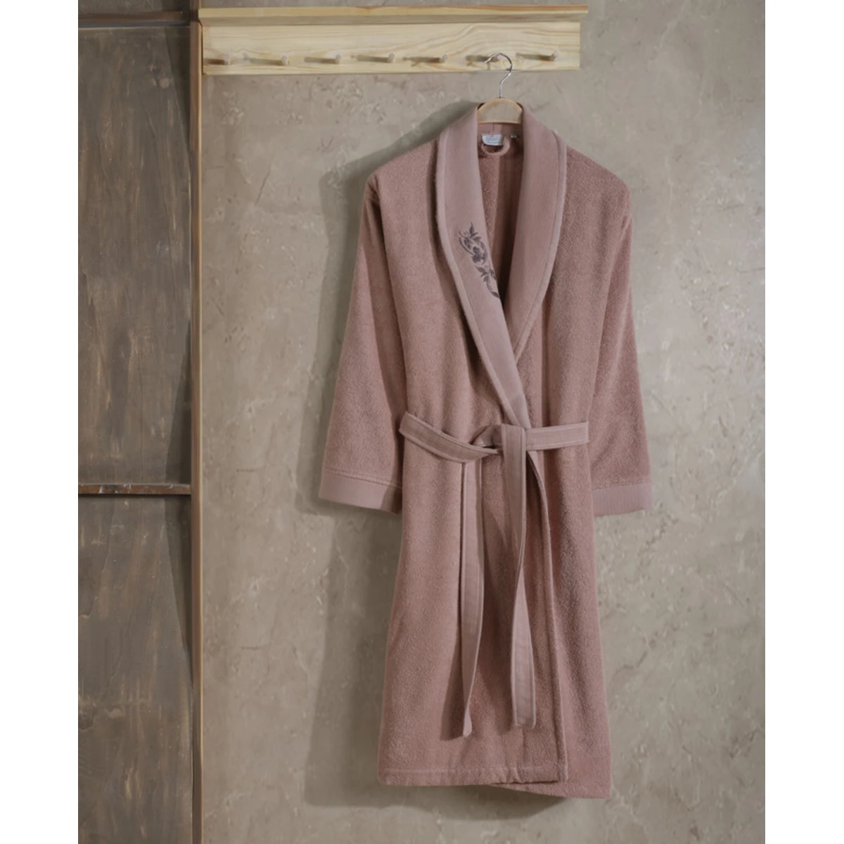 Manamo Elain Bathrobe Cotton Blush L/XL