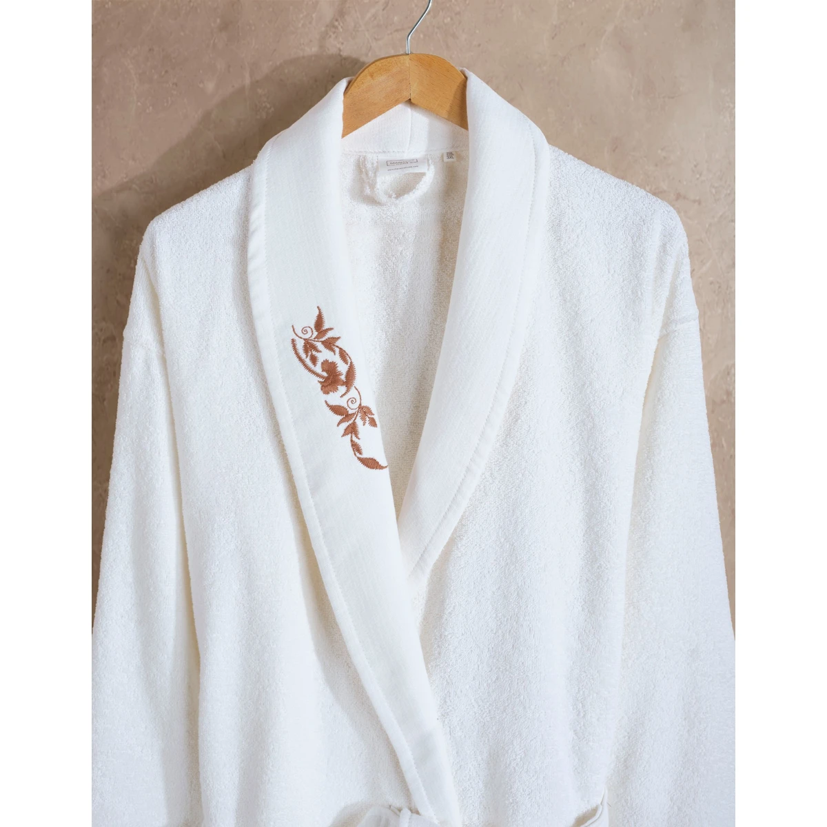Manamo Elain Bathrobe Cotton Ecru L/XL