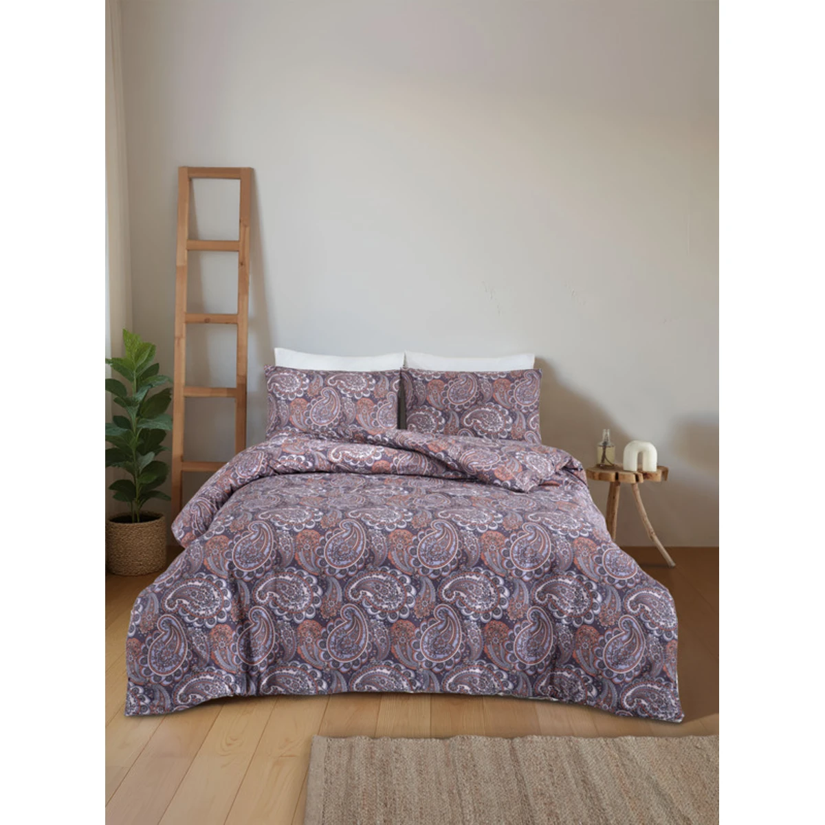 Manamo Paisley Duvet Cover With Pillow Case Cotton  Single 160x220 cm+50X70 cm