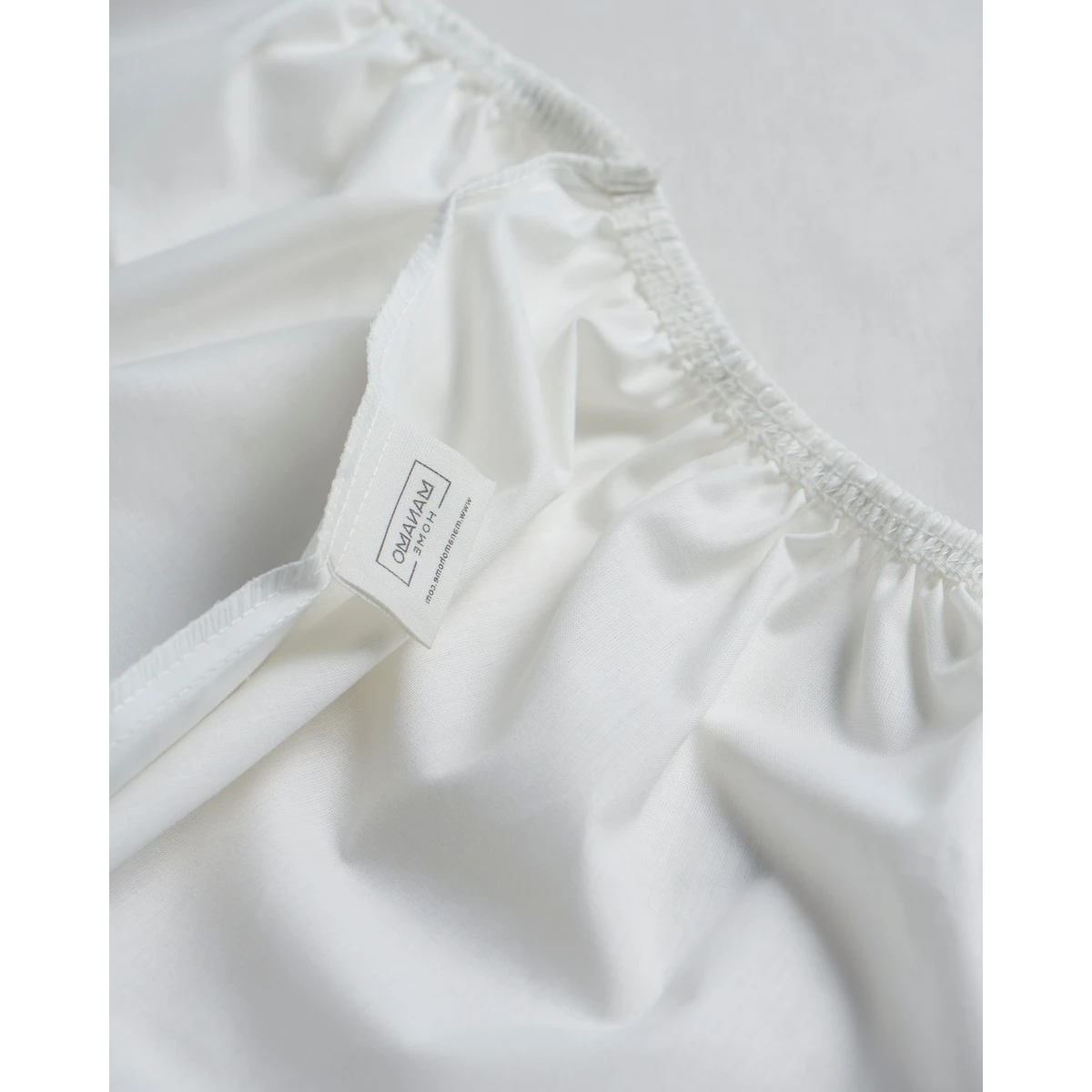 Manamo M&D Fitted Sheet Ecru 160x200   