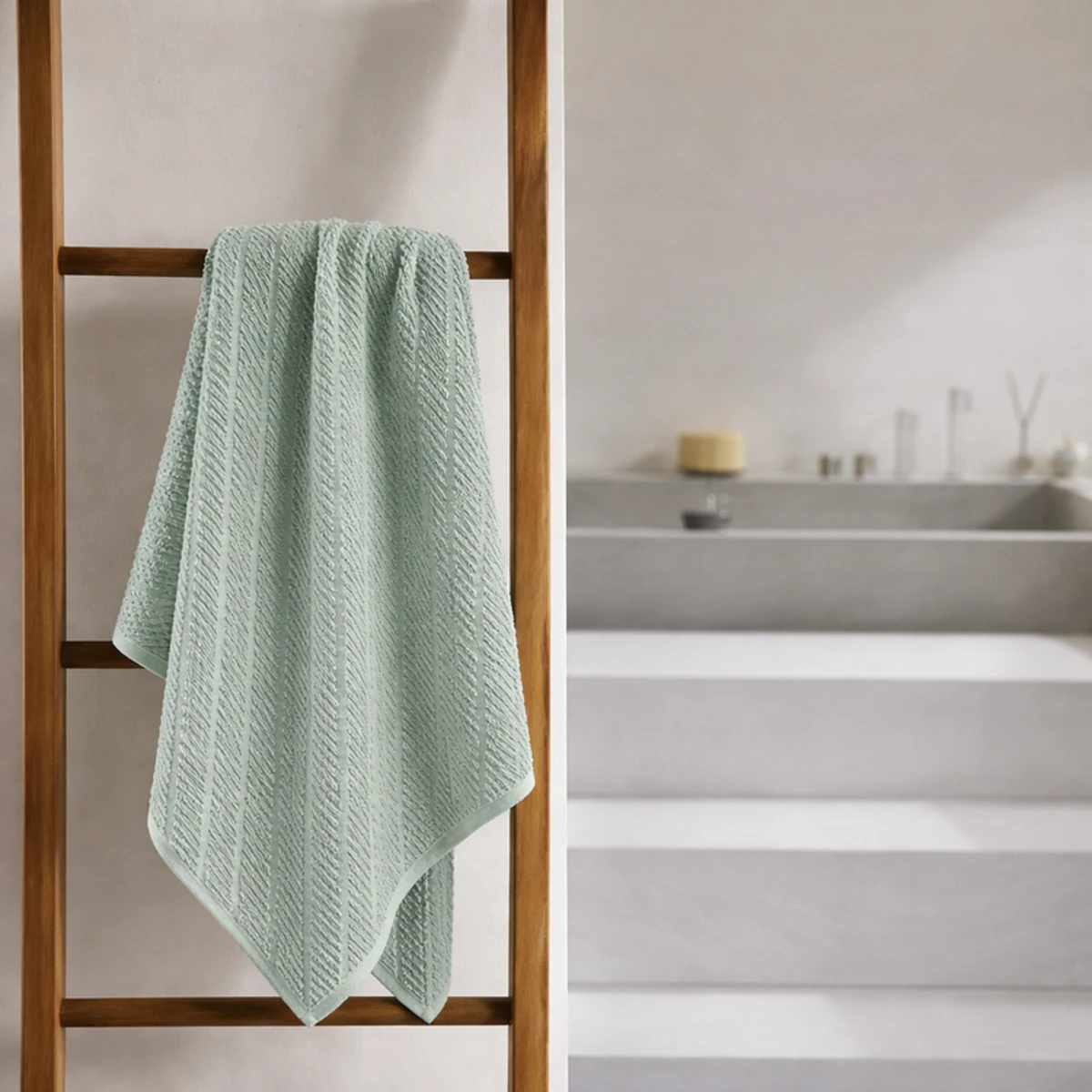 Manamo Dolce Bath Towel Cotton Cameo Green  70x140 cm