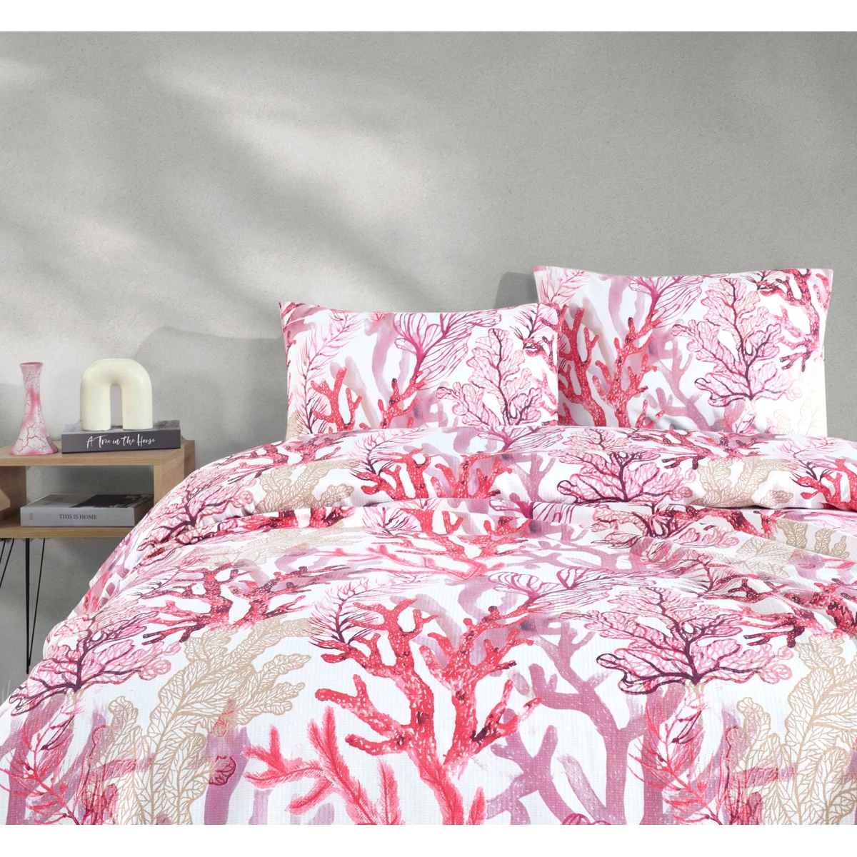 Manamo Coral Digital Printed Pike Bedspread 200x220  