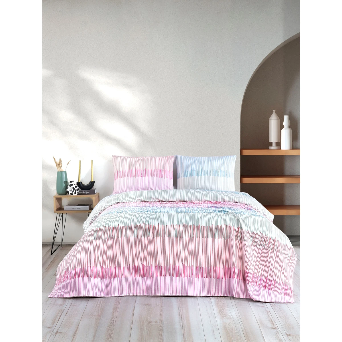 Manamo Line Digital Printed Pike Bedspread 160x220  