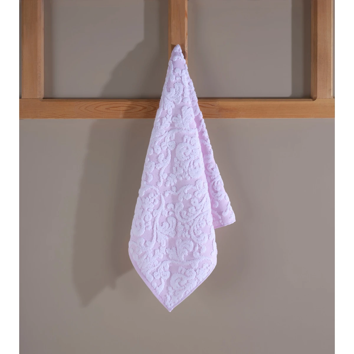 Manamo Lily Face Towel Cotton White/Begonville  50x85 cm