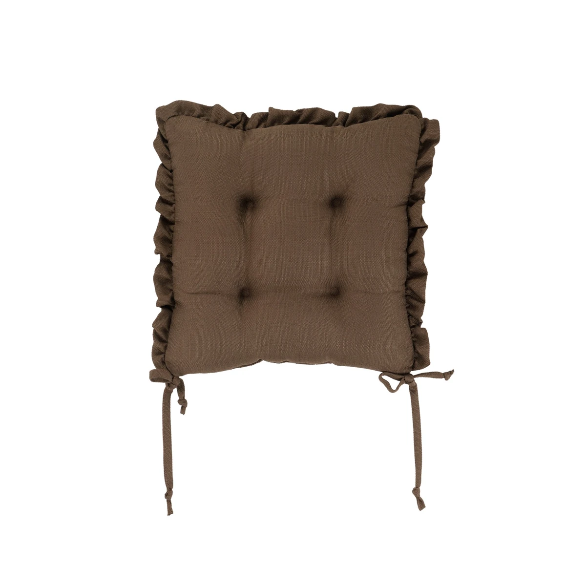 Manamo Amy Chair Pad Polyester Brown 40x40x3 cm
