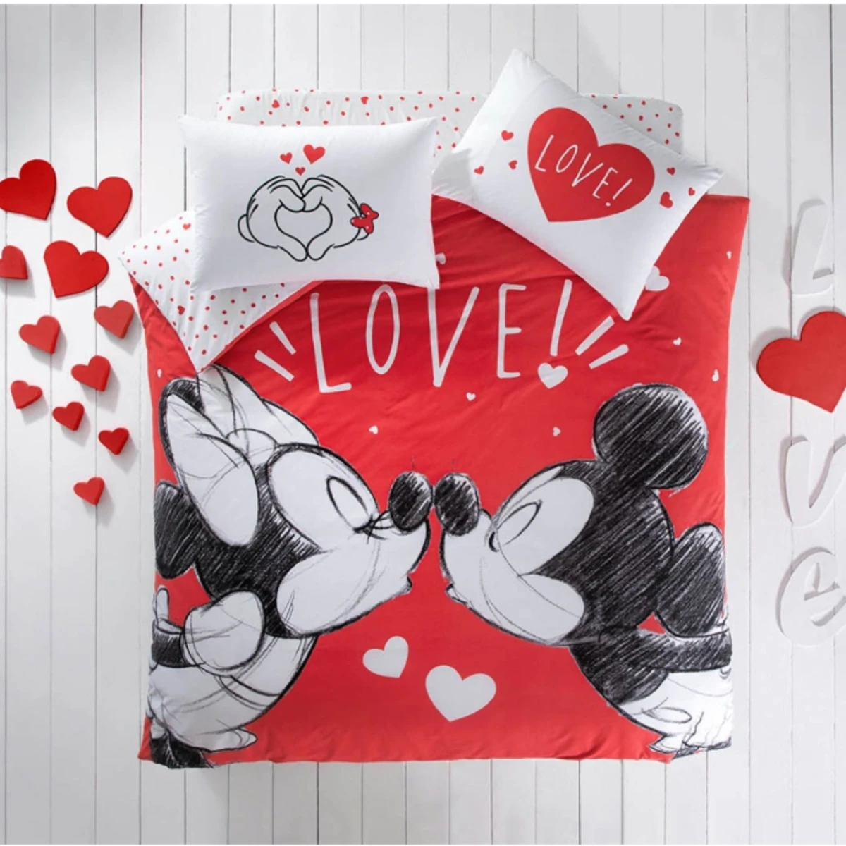 TAC Disney Minnie & Mickey Lovely 200x220+160x200+50x70(2pc)