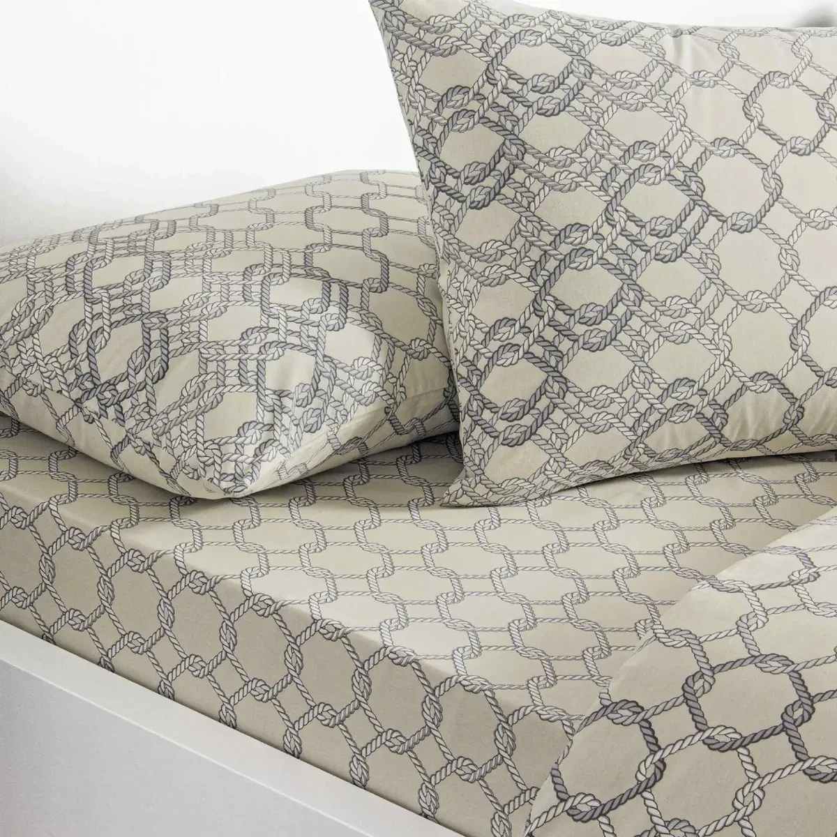 TAC Galen Ranforce Bed Linen Set Double Size 200x220+240x260+50x70(2pc) cm 