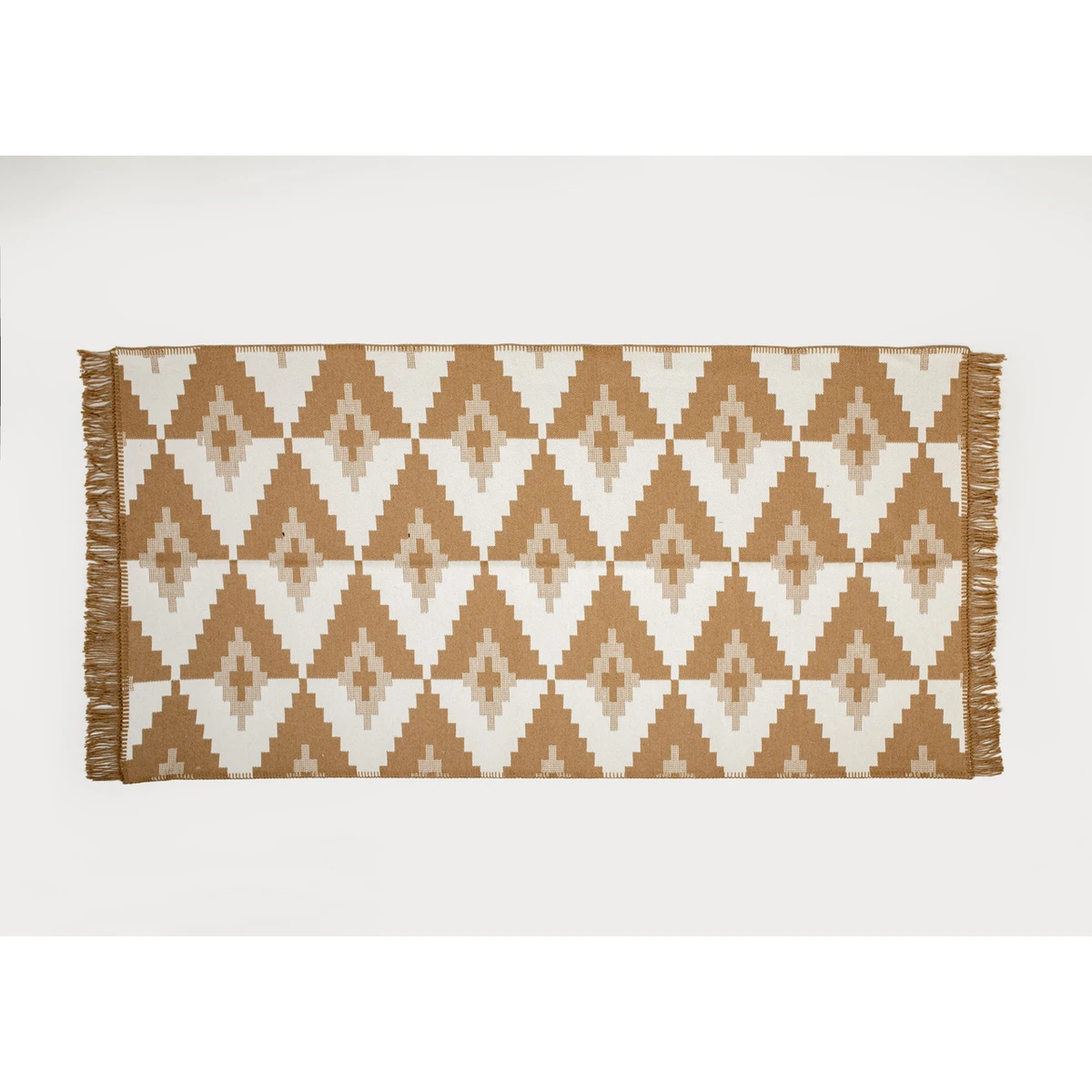 Manamo Hourglass Carpet Acrylic Brown/Ecru 80x150 cm