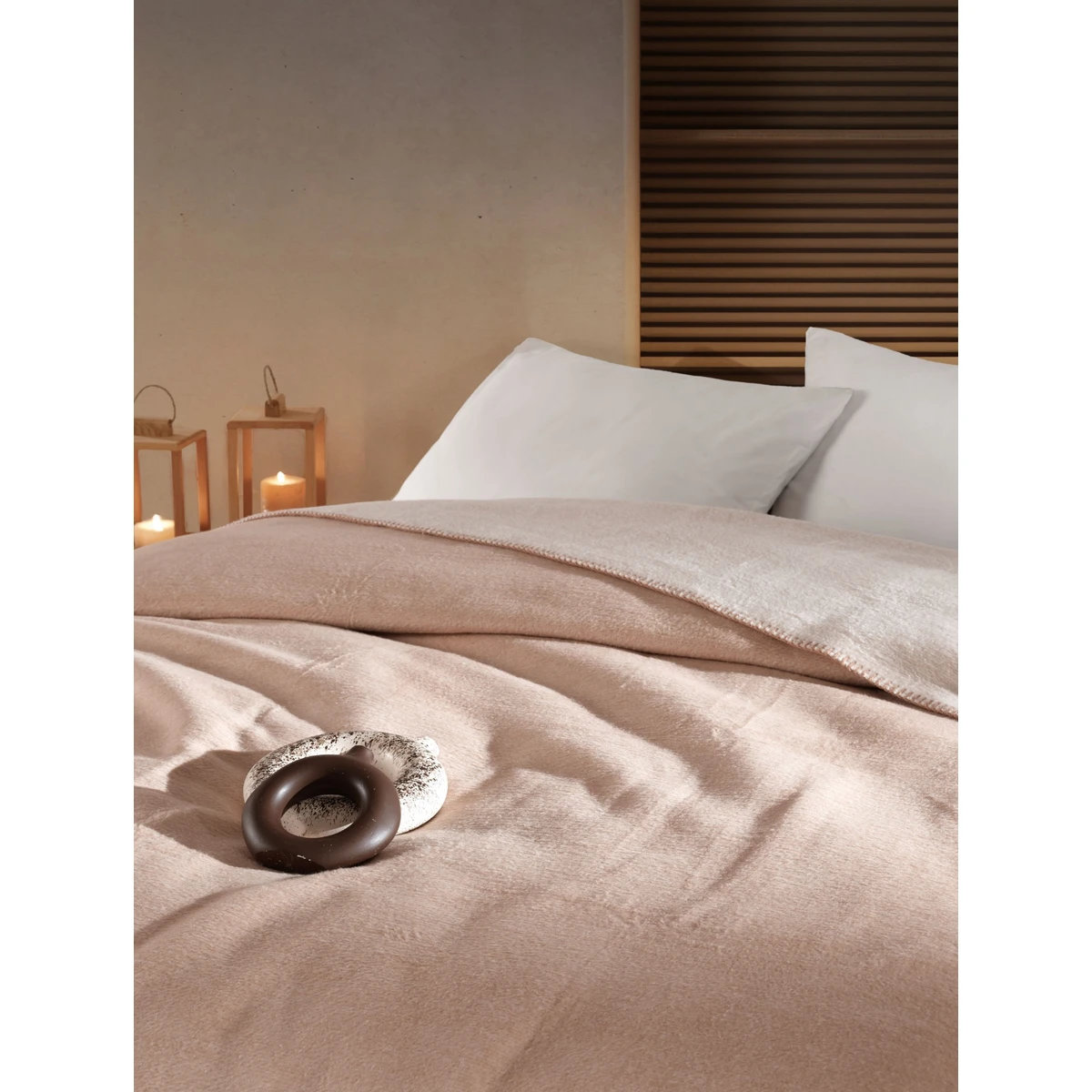 Manamo Cotton Blanket 150x220  Sand/Cream