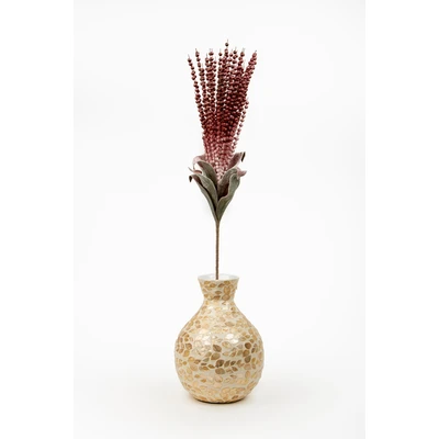 Manamo Wheat Artificial Flower  Damson 102 cm