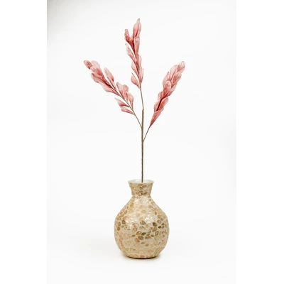 Manamo Leaves Branch Artificial Flower  Powder 103 cm