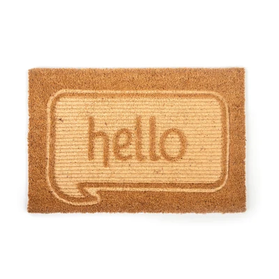 Manamo Hello  Doormat Coir  40x60 cm