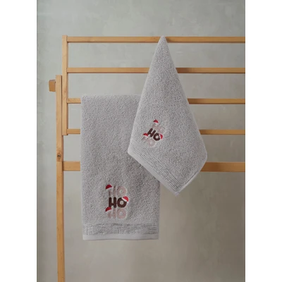 Manamo Hohoho Christmas Hand Towel Cotton Grey  30x45 სმ