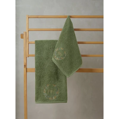 Manamo Merry Christmas Face Towel Cotton Green  50x70 სმ