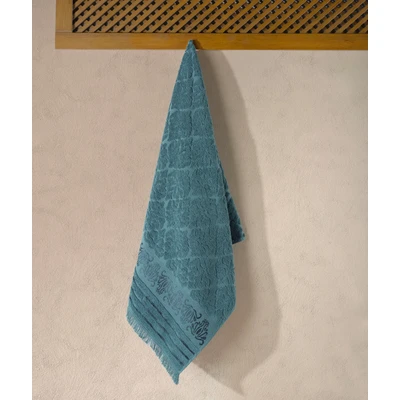 Manamo Paisley Jacquard Towel Bath Jungle Green 70x140 cm