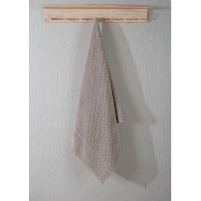 Manamo Kent Bath Towel Cotton Beige Jacquard 75x140 cm