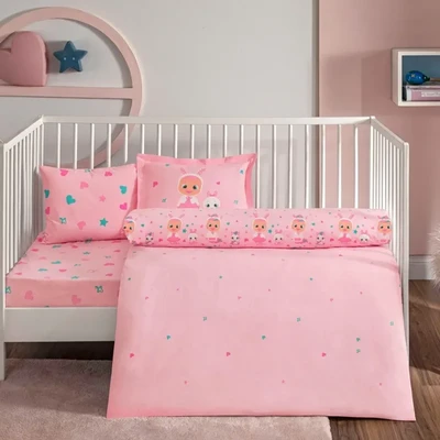 TAC Cry Babies Sweet Baby Bed Linen Set Cotton  Baby 100x150+120x180+35x45(2pc)cm