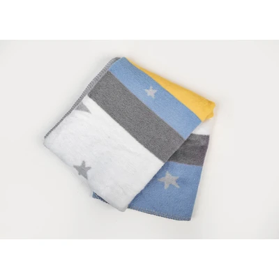 Manamo Butterfly & Rainbow Baby Blanket Cotton Acrylic Ecru/Pink  100x120 cm